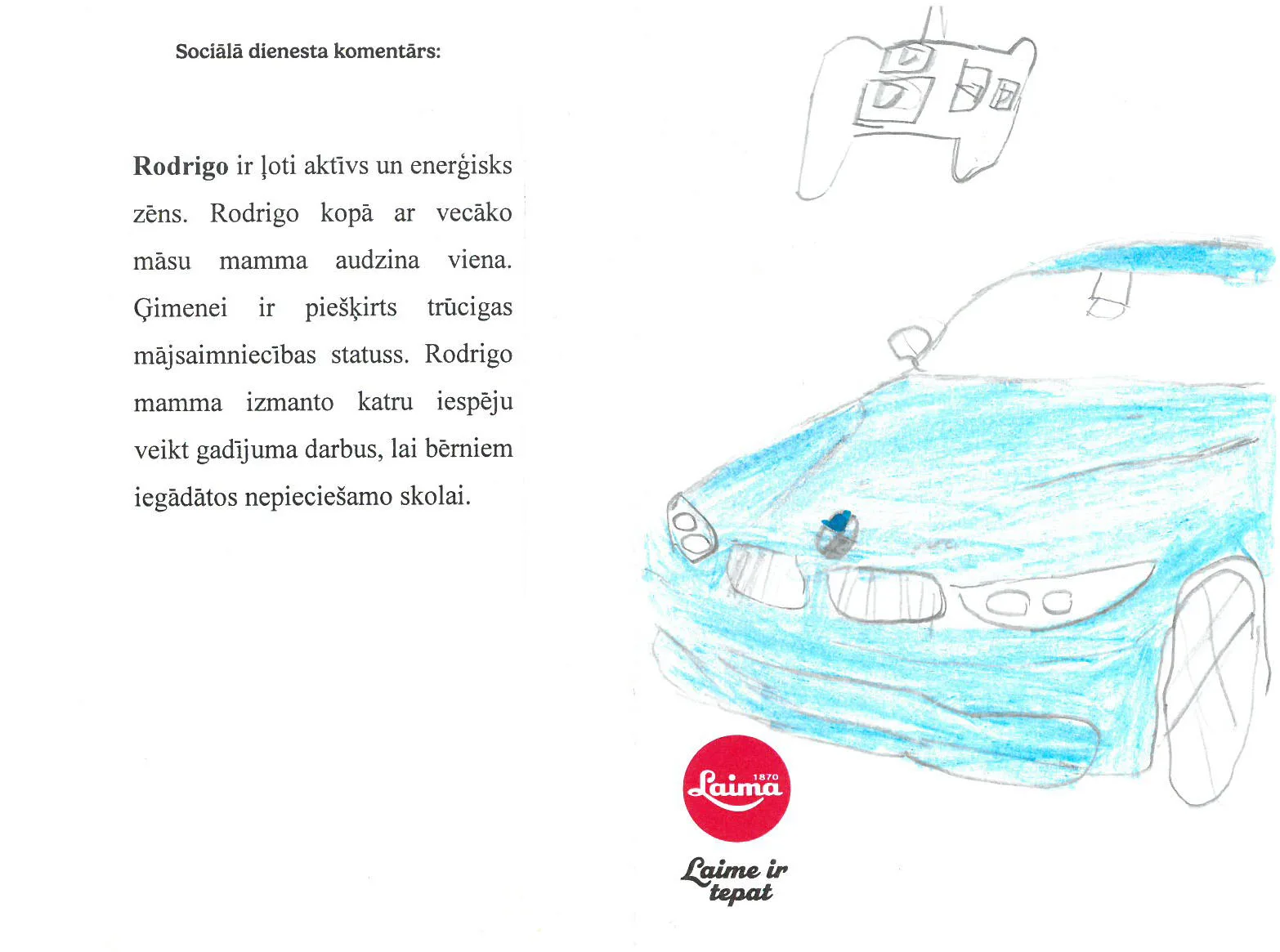 Rodrigo sapņo par mašīnu ar pulti