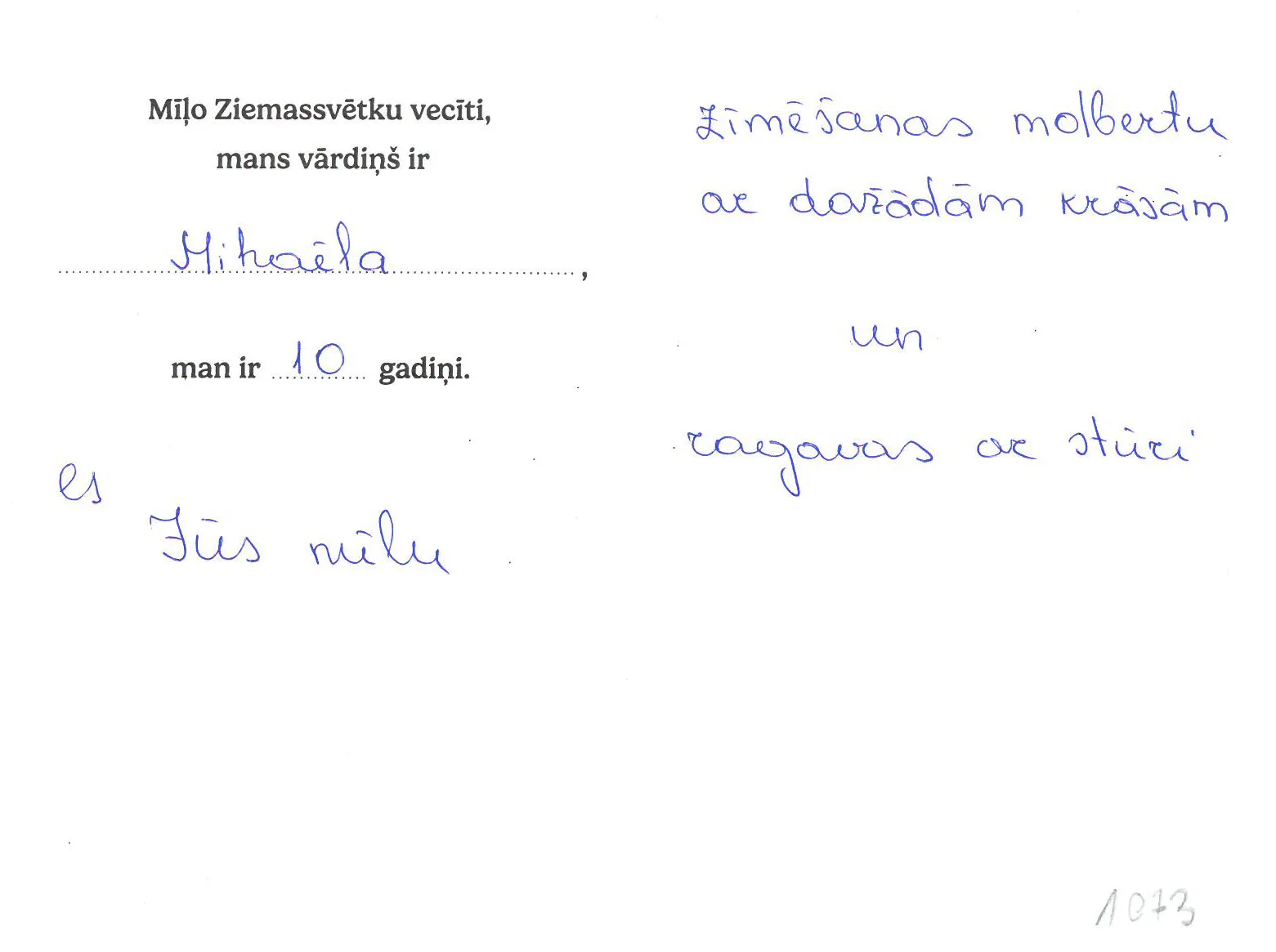 Mihaēla sapņo par zīmēšanas molbertu ar dažādām krāsā.