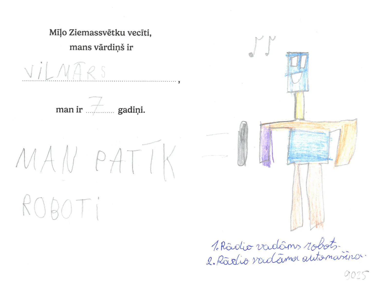 Vilmārs sapņo par radio vadāmu robotu