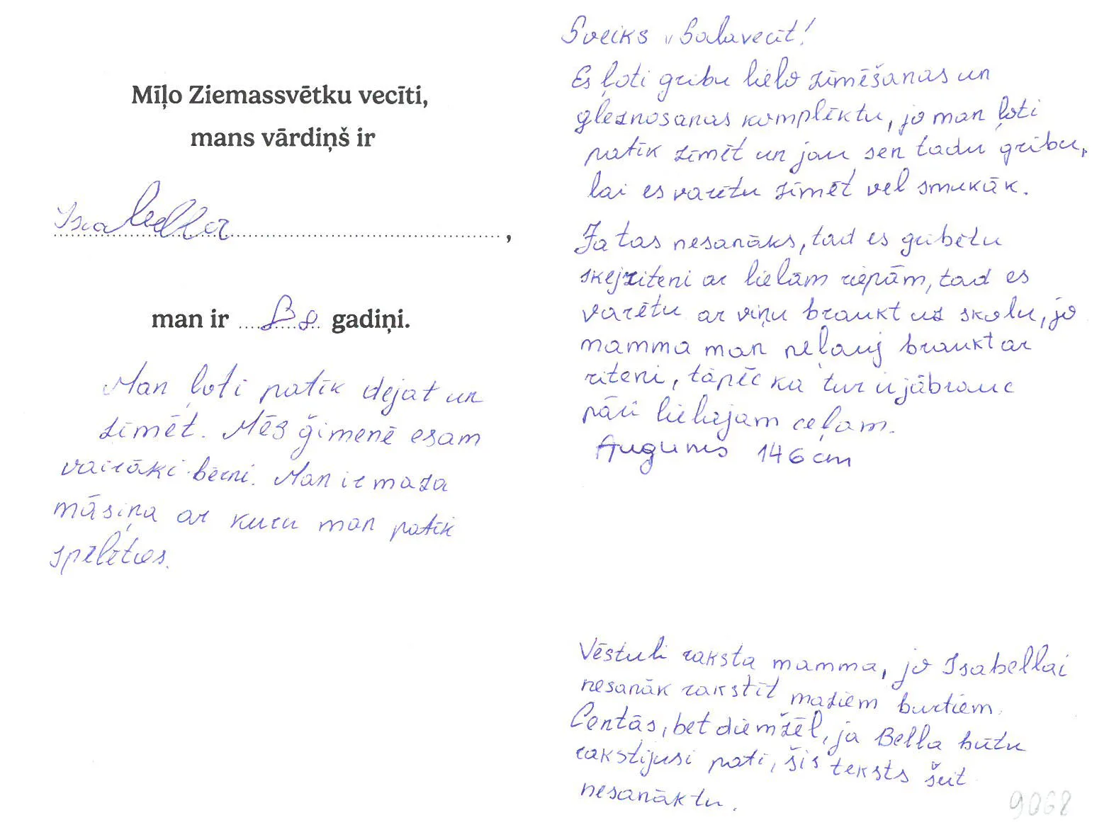 Isabella sapņo par lielo zīmēšanas un gleznošanas komplektu