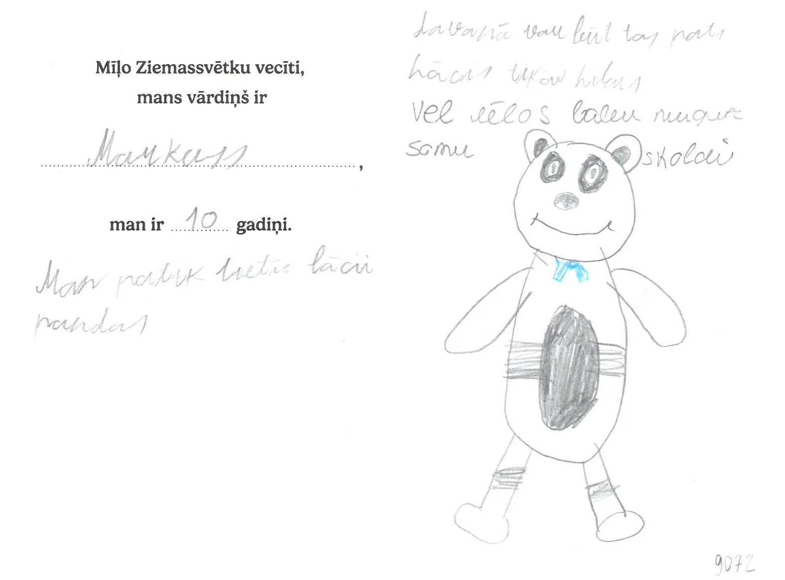 Markuss sapņo par lielu lāci