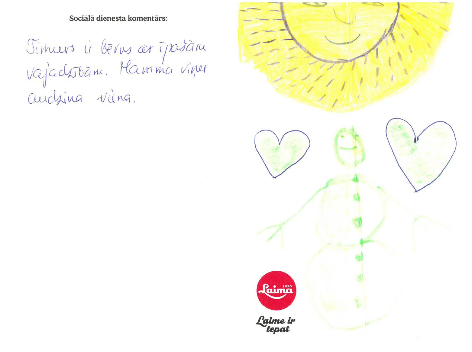 Timurs sapņo par mašīnu trasi un grāmatu ar mūziku.